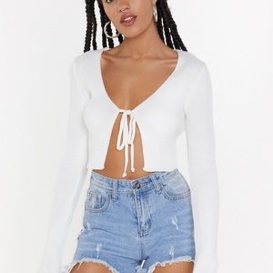 Nasty Gal ribbed cardigan